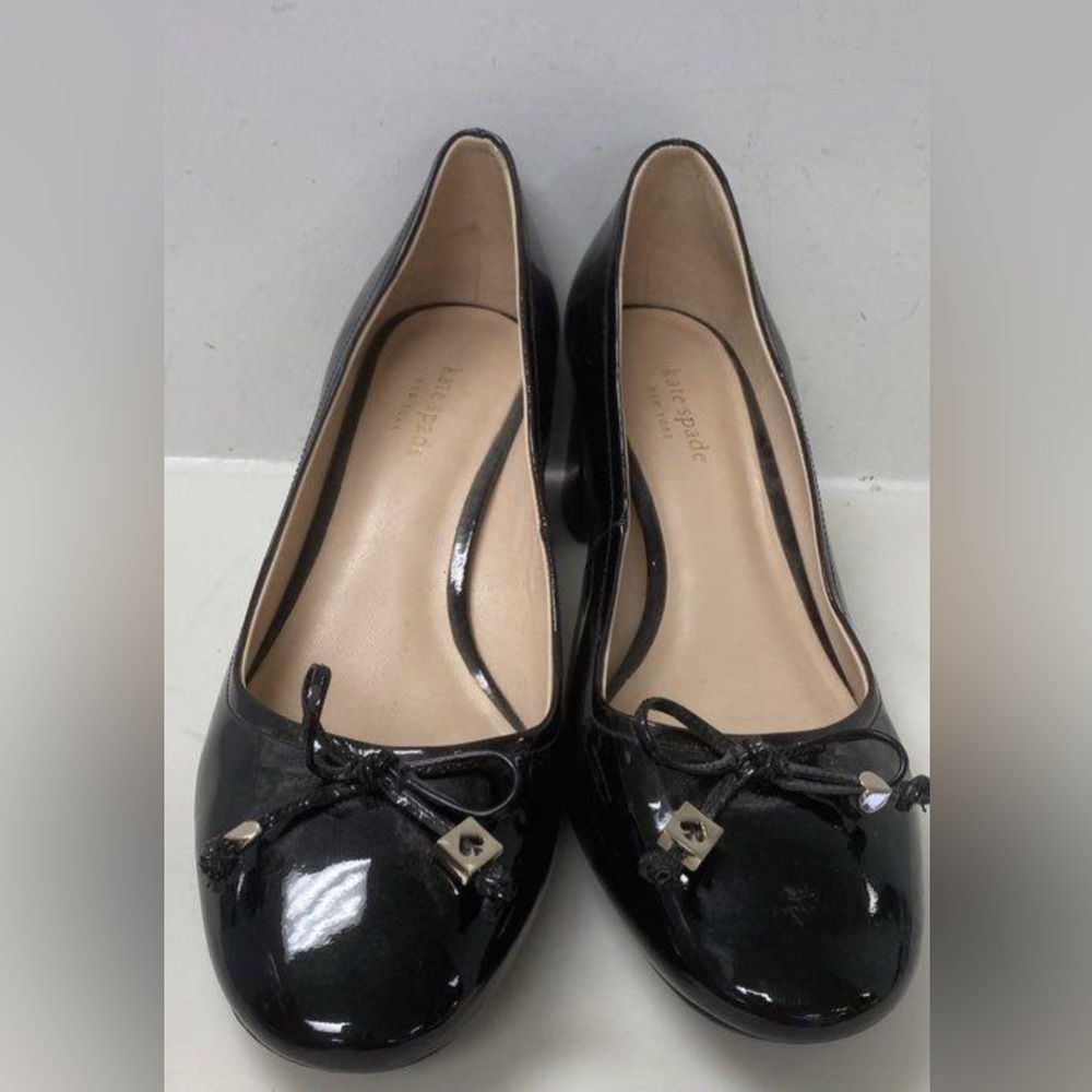 Kate Spade Black Patent Leather Flats